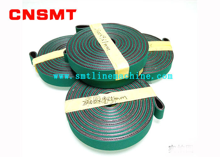 SMT conveyor machine belt green black green yellow flat  belt slip SMT track belt 1-2 m custom